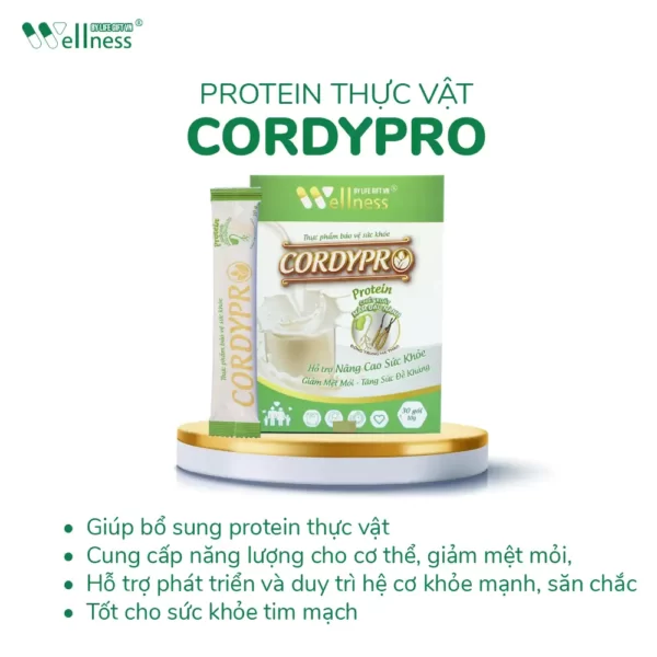 Thực Phẩm Bổ Sung Protein Thực Vật Cordypro - Wellness By Life Gift Vn - Droppii Mall