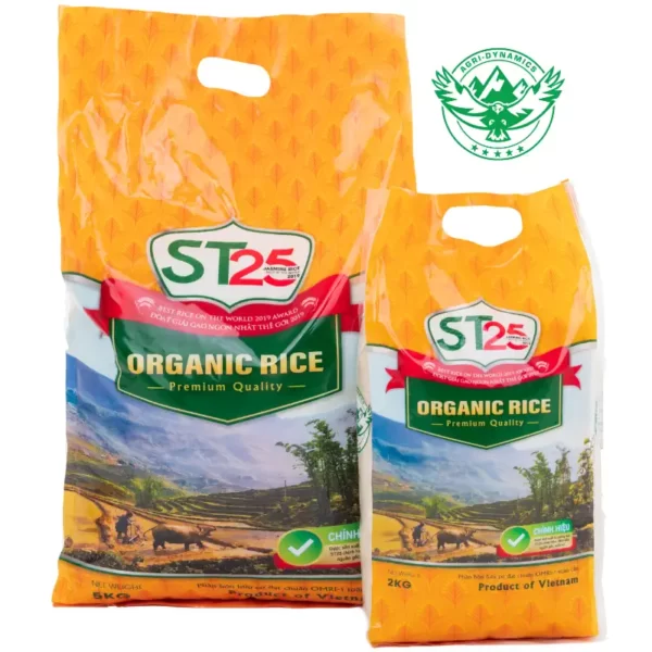 Gạo ST25 hữu cơ - ST25 organic rice AGRI-DYNAMICS chính hãng giá tốt - Droppii Mall