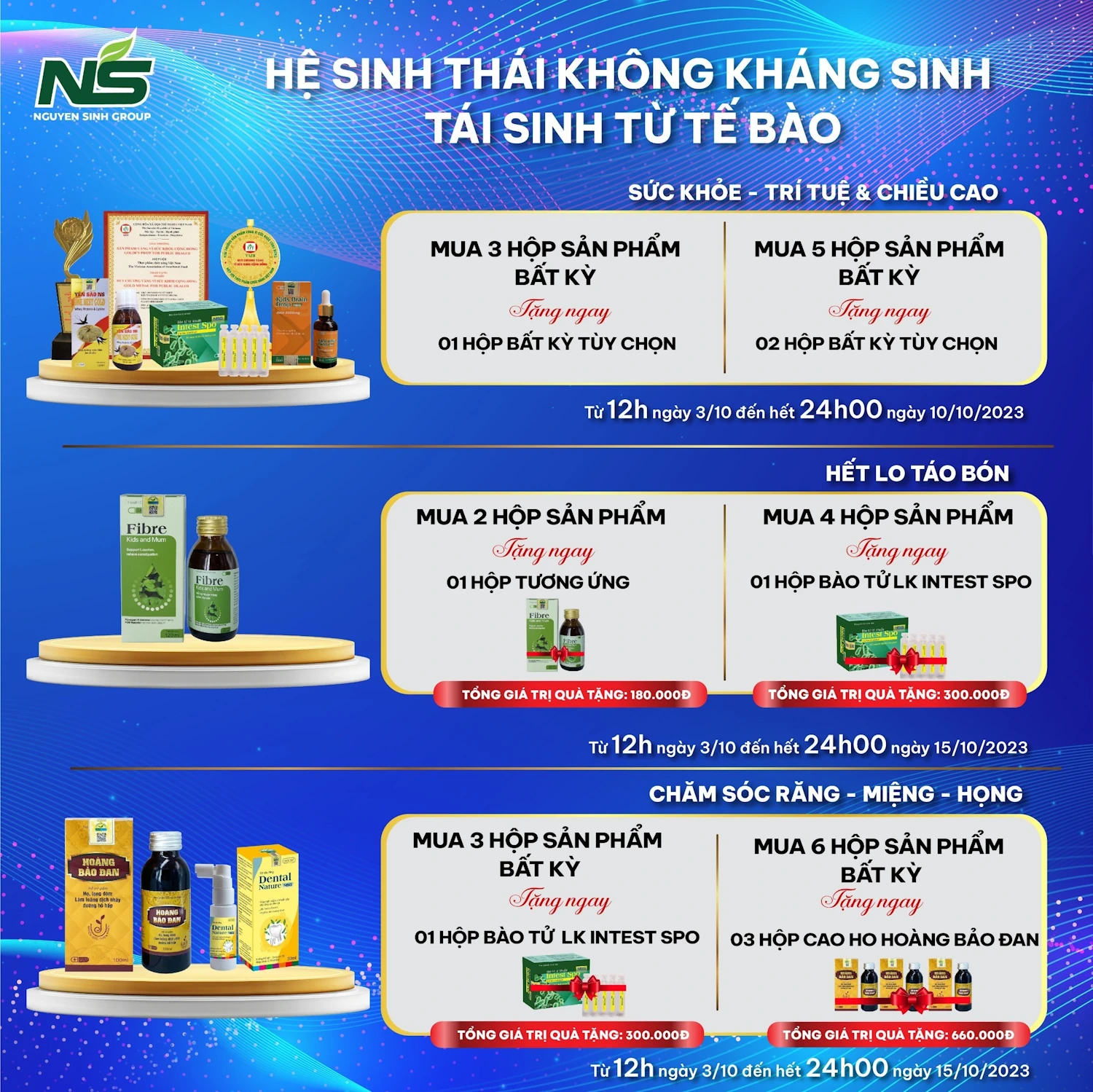 Khuyến Mãi Nguyên Sinh Group Tháng 10 - Droppii Mall