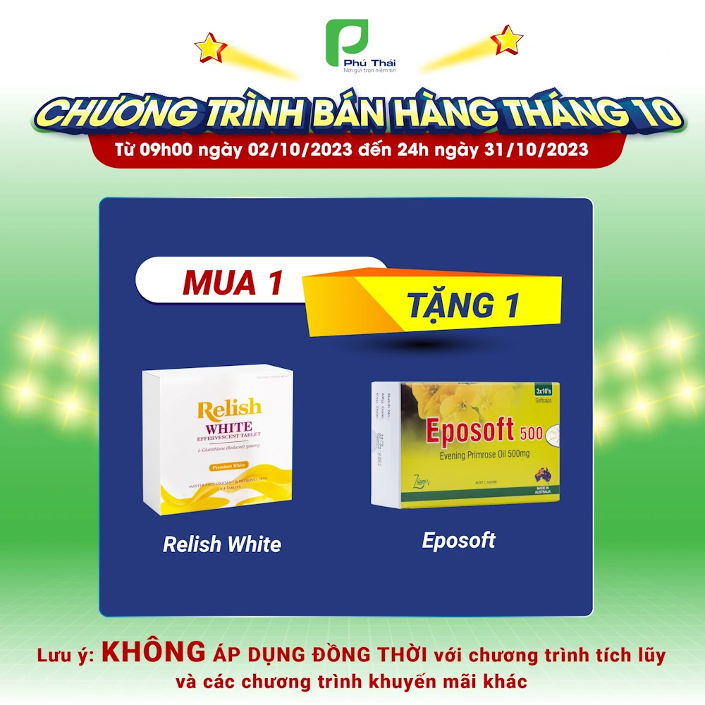 Khuyến Mãi Khi Mua Relish White Tặng Eposoft - Phú Thái - Droppii Mall