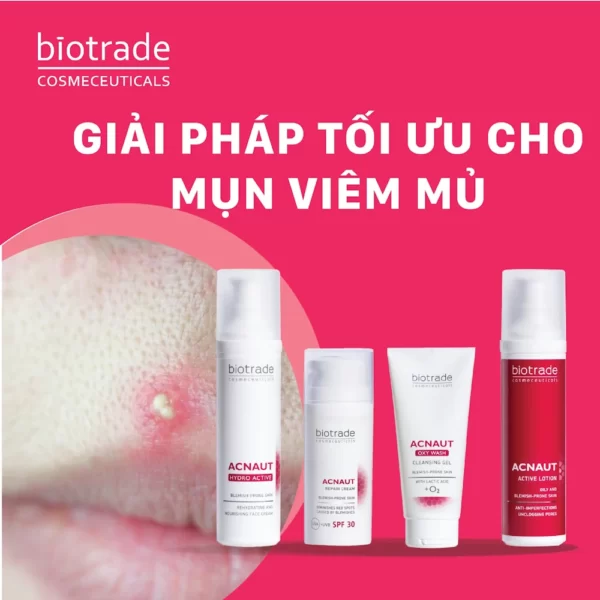 Combo Giảm Mụn Viêm Mủ Biotrade Acnaut - Giải Pháp Tối ưu Cho Mụn Viêm Mủ - Droppii Mall