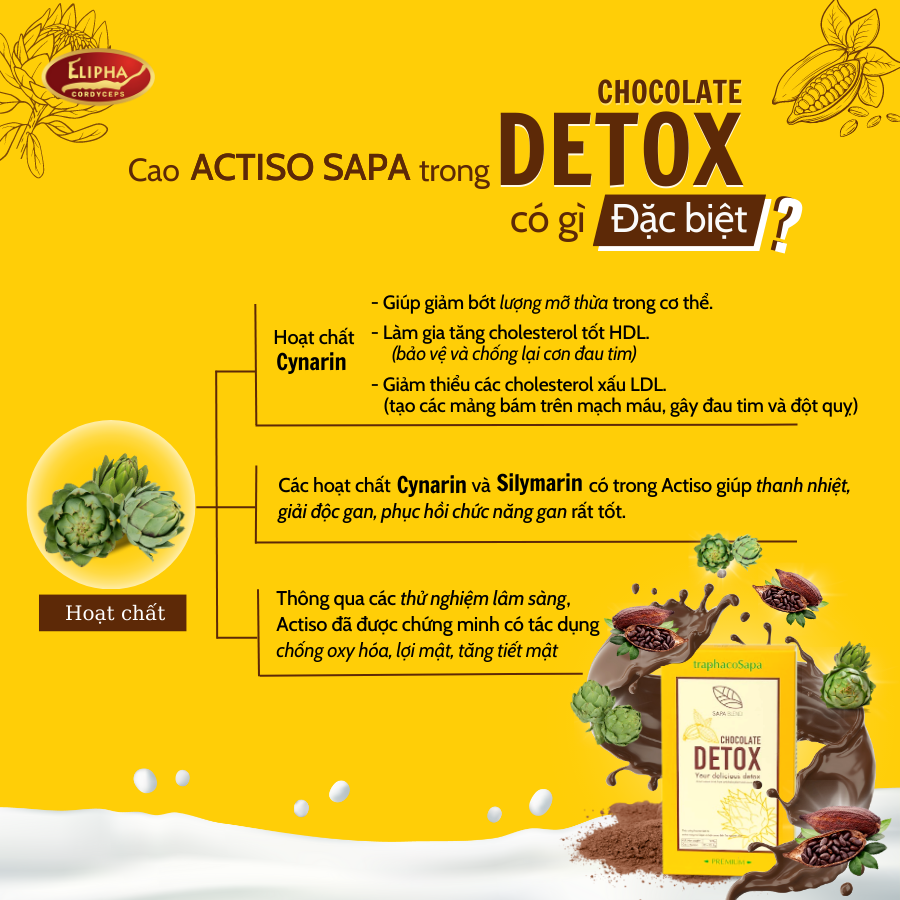 Cao Actiso trong Chocolate Detox có gì đặc biệt?