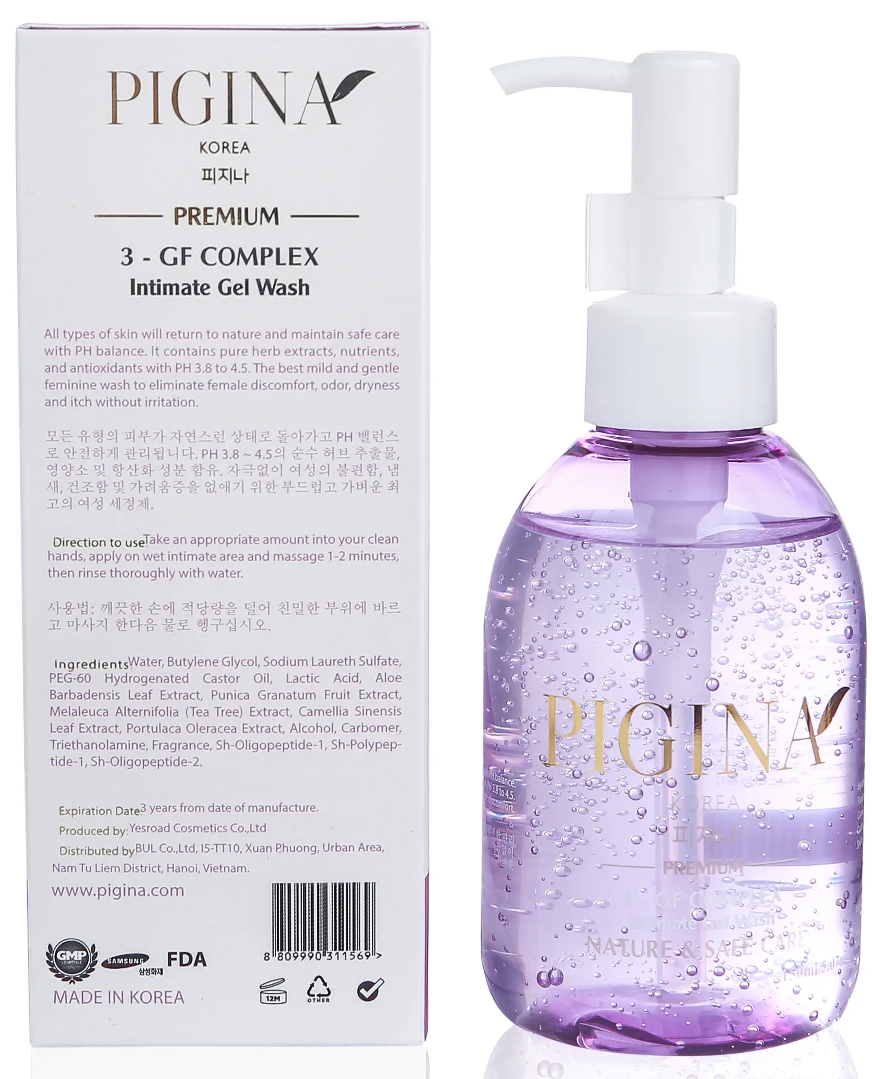 Thông tin Dung dịch vệ sinh phụ nữ Pigina 150ml chính hãng giá tốt - Droppii Mall