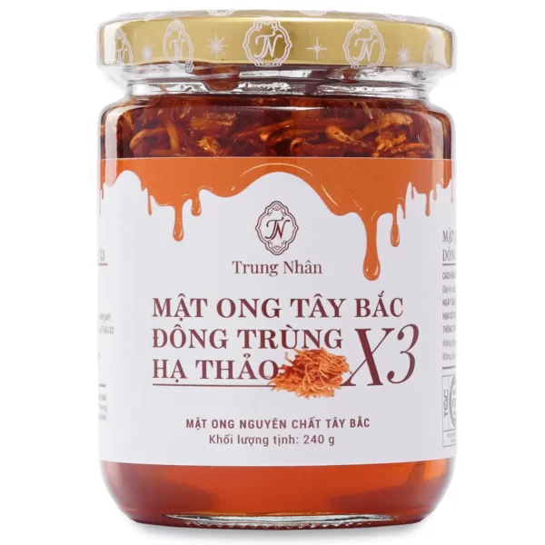 Mật ong Tây Bắc Đông Trùng Hạ Thảo X3 Trung Nhân (240gr) chính hãng giá tốt - Droppii Mall