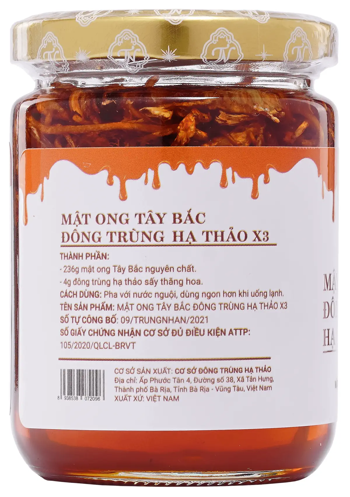 Thông tin sản phẩm Mật ong Tây Bắc Đông Trùng Hạ Thảo X3 Trung Nhân(240gr) chính hãng giá tốt - Droppii Mall