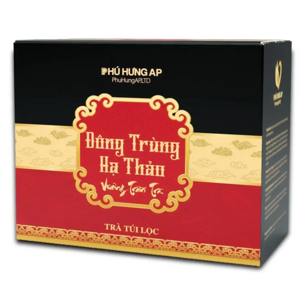 Trà túi lọc Đông Trùng Hạ Thảo hộp 80g (Phú Hưng AP) chính hãng giá tốt - Droppii Mall