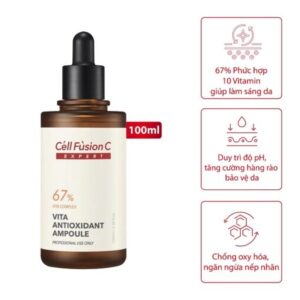 Ampoule Dưỡng Trắng và Ngăn Ngừa Lão Hóa – Cell Fusion C Expert Vita Antioxidant Ampoule 100ml - Droppiishops