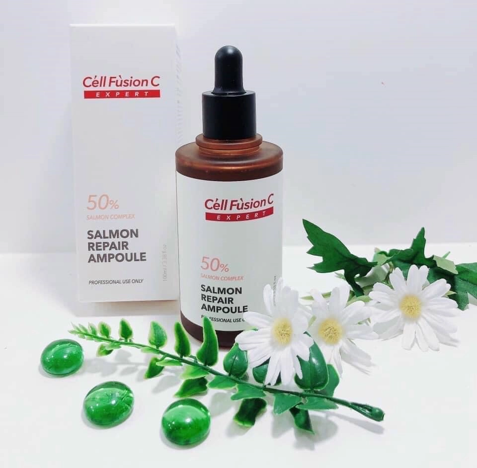 Cell Fusion C Expert – Ampoule cải thiện nếp nhăn, tăng đàn hồi, chống lão hóa Salmon Repair Ampoule - Tái tạo và phục hồi da, sản sinh Collagen, làm da mịn màng