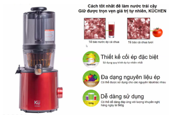 Máy ép Chậm Kuchen Ku1206 chính Hãng 3