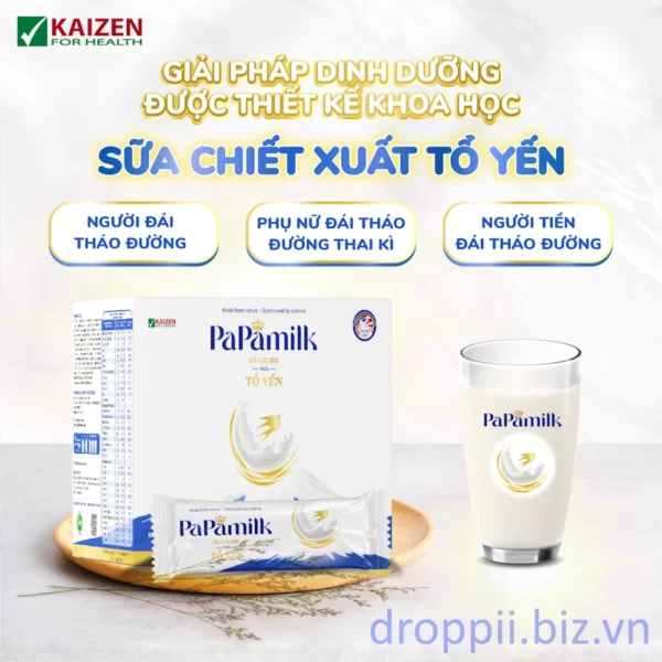 Sữa Non Papamilk Diasure Chứa Tổ Yến Hỗ Trợ Tiểu đường 2