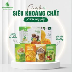 Combo Siêu khoáng chất 7 loại trái cây sấy [Nông Lâm Food] - Droppii Mall