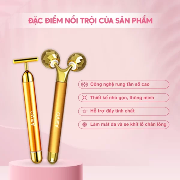 Đặc điểm nổi trội của sản phẩm bộ thanh lăn massage mắt Aevo Energy Beauty