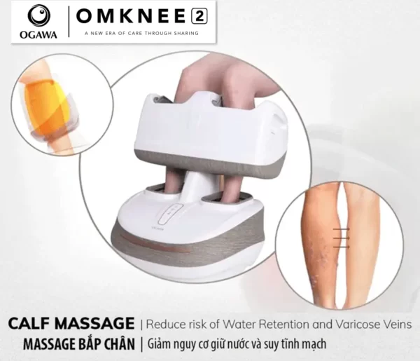 Dụng cụ massage bắp chân OGAWA foot reflexology Omknee 2.0 (OF-2004) - giảm nguy cơ giữ nước và suy giãn tĩnh mạch - Droppii Mall