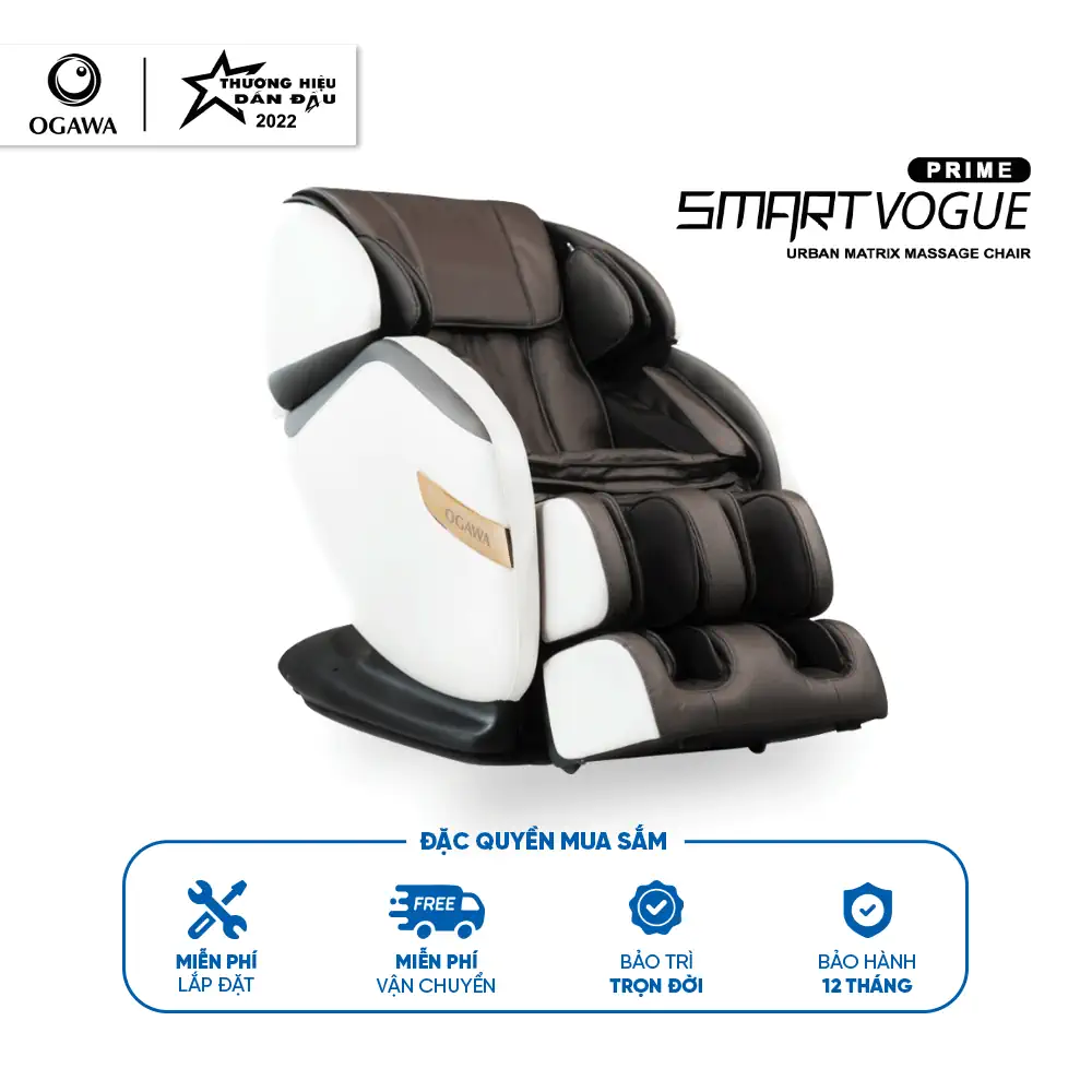 Ghế massage Smart Vogue Prime (OG-5569) Ogawa Malaysia - Thương hiệu dẫn đầu 2022 - Droppii Mall