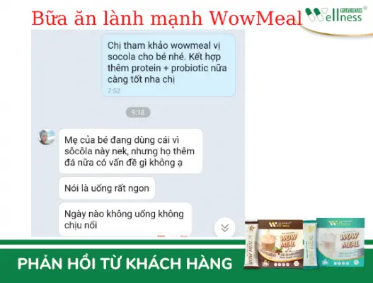 Khách hàng review Bữa ăn lành mạnh WOW MEAL và WOW MEAL F1 CHOCOLATE - Droppii Mall