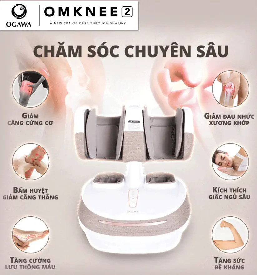 Máy massage chân – OGAWA foot reflexology Omknee 2.0 (OF-2004) chăm sóc chuyên sâu nhiều tính năng - Droppii Mall