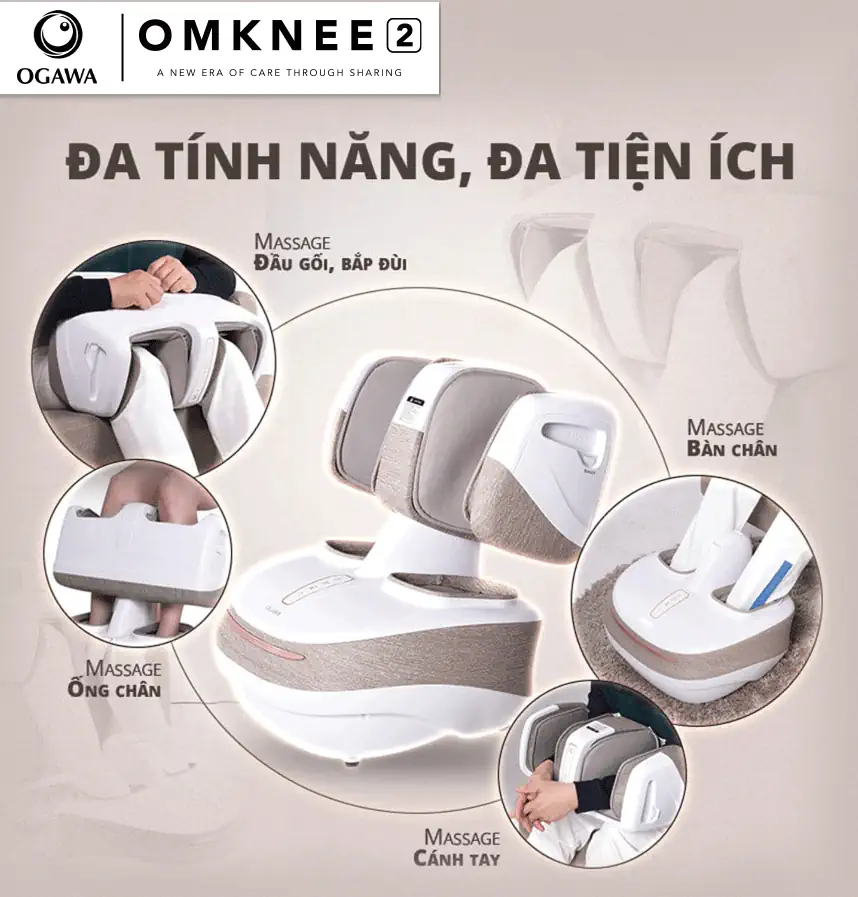 Máy massage chân – OGAWA foot reflexology Omknee 2.0 (OF-2004) đa tính năng, đa tiện ích - Droppii Mall