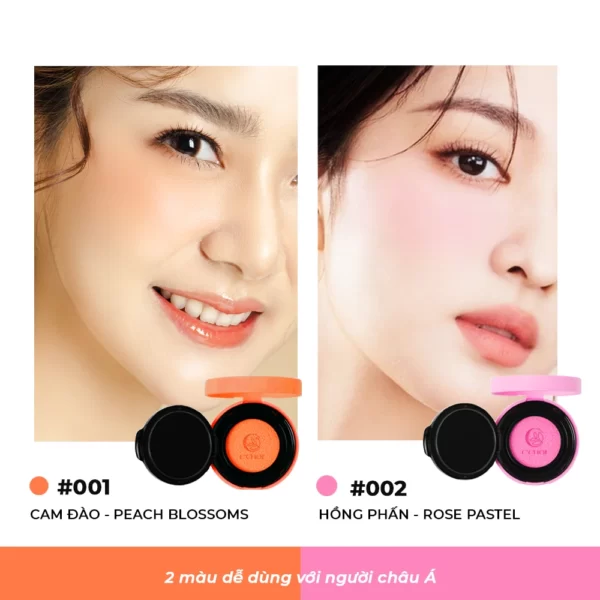 Phấn Nước Má Hồng C'choi- Slim Cushion Blush - 2 Màu Dễ Dùng Với Người Châu Á - Punar - Droppii Mall