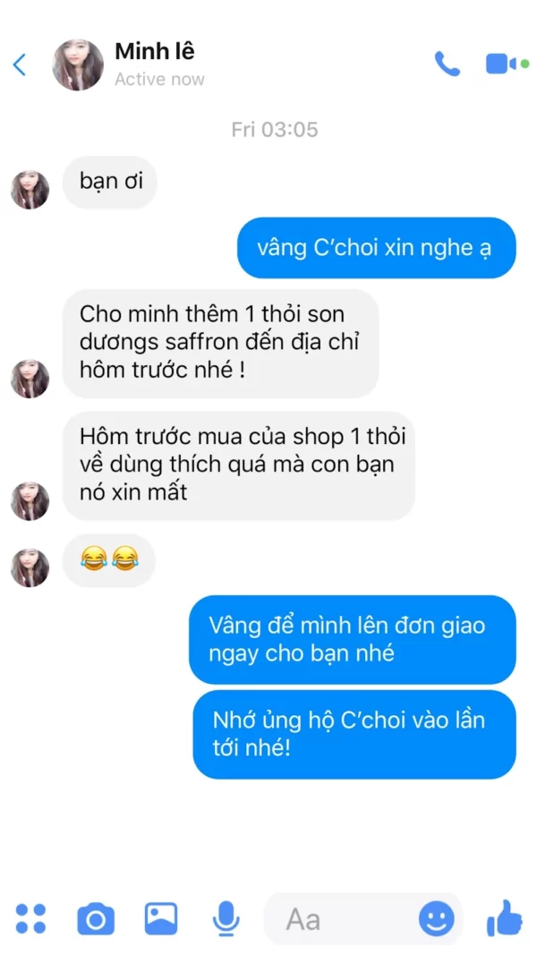 Review Son Dưỡng Môi Trị Thâm Saffron C'choi - Hình 2