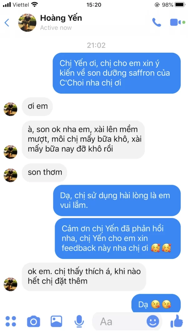 Review Son Dưỡng Môi Trị Thâm Saffron C'choi - Hình 7