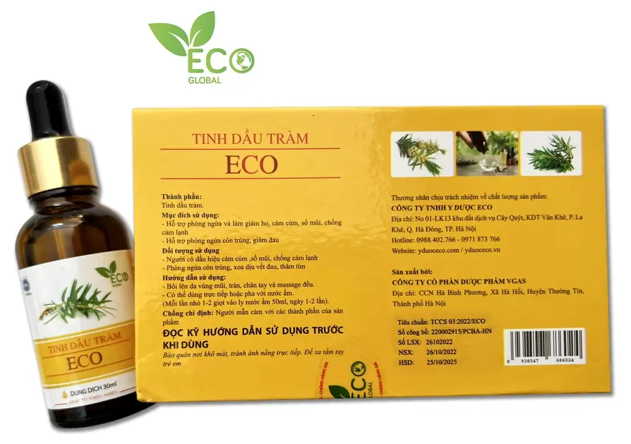 Thành phần Tinh dầu tràm ECO chính hãng giá rẻ - Droppii Mall