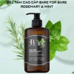 Gel tắm dưỡng ẩm Bare For Bare - Rosemary & Mint (dưỡng ẩm & trẻ hóa) chính hãng giá tốt - Droppii Mall