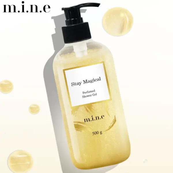 Gel tắm nhũ vàng hương nước hoa MINE Stay Magical 500g chính hãng giá tốt - Droppii Mall