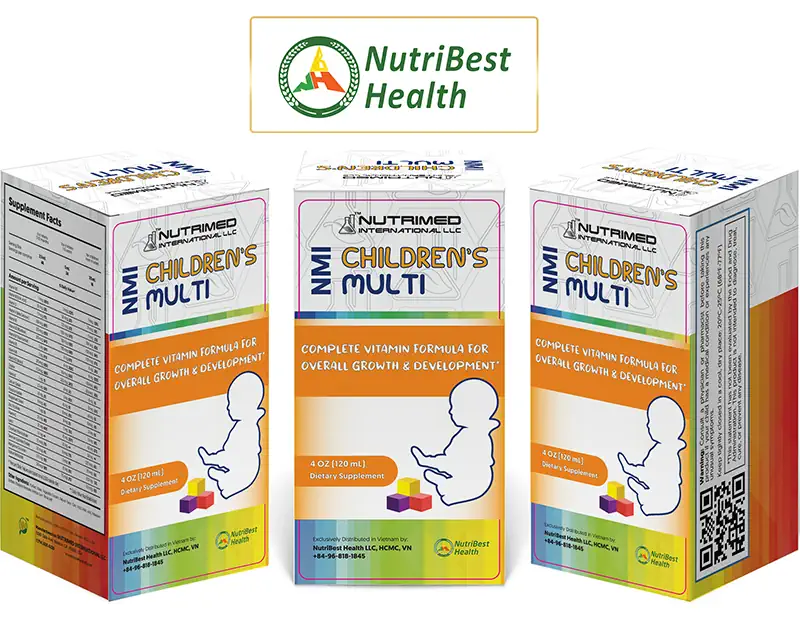 Thực phẩm Bổ sung một số vitamin giúp tăng cường sức đề kháng NMI Children’s Multi - NUTRIMED INTERNATIONAL LLC - Nutribest Health - Droppii Mall