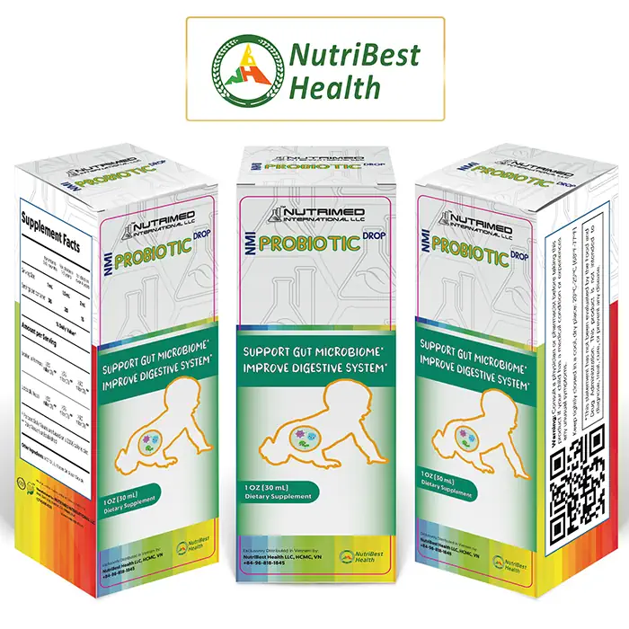 Thực phẩm chức năng bổ sung lợi khuẩn NMI Probiotic - NUTRIMED INTERNATIONAL LLC - Nutribest Health - Droppii Mall