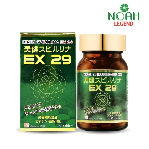 BIKEN SPIRULINA EX 29 - Viên uống tăng sức đề kháng và phục hồi thể lực 150 viên - Noah Legend - Droppii Mall