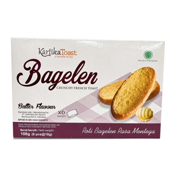 Bánh Mì Nướng Giòn Kiểu Pháp Bagelen Butter Flavour Vị Bơ - Kartika Toast - Droppii Mall