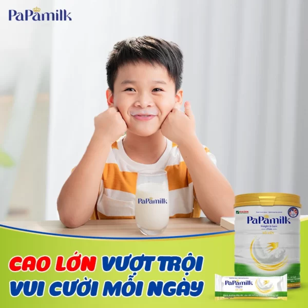 Papamilk Height & Gain Sữa Non 24h Tổ Yến Giúp Con Cao Lớn Vượt Trội - Vkaizen - Droppii Mall