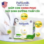 Papamilk Height And Gain Chứa Tổ Yến, Sữa Non, Dha Fos, Canxi Trucal D7 - Vkaizen - Droppii Mall