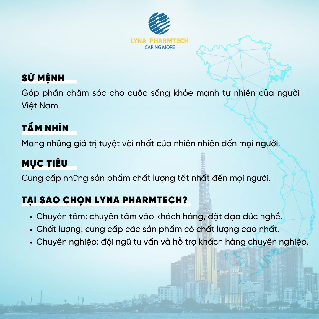 Sứ mệnh, tầm nhìn, mục tiêu, tại sao chọn Lyna Pharmtech - Droppii Mall