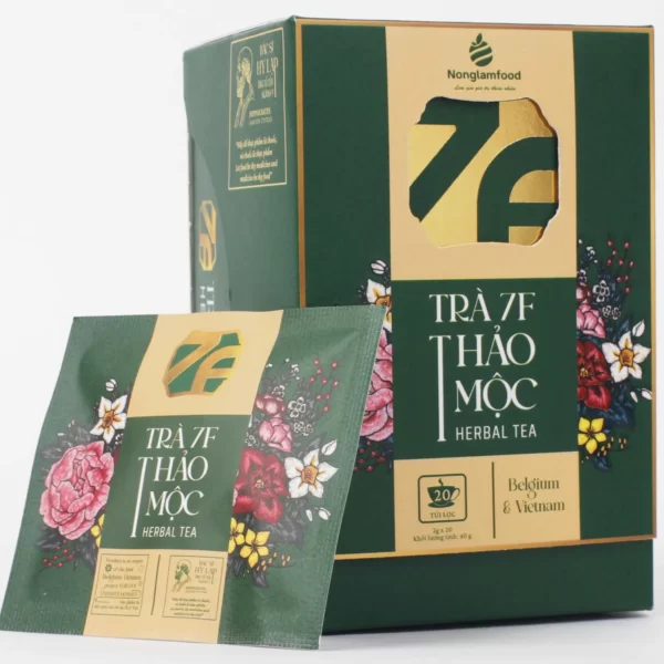 Trà Thảo Mộc ổn định đường Huyết 7f Herbal Tea (20 Gói X 2g) - Droppii Mall