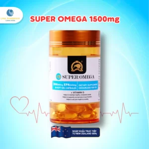 Viên dầu cá hàm lượng cao EPA và DHA Super Omega 60 viên - Lyna Pharmtech - Droppii Mall