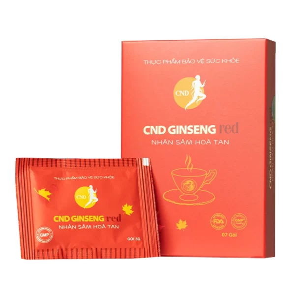 Cnd Ginseng Red Nhân Sâm Hòa Tan Hộp 7 Gói - Droppii Mall