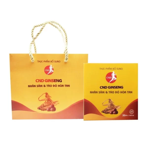 Cnd Ginseng Nhân Sâm Và Táo đỏ Hòa Tan (kèm Túi) - Sâm Bắc Mỹ Canada - Droppii Mall