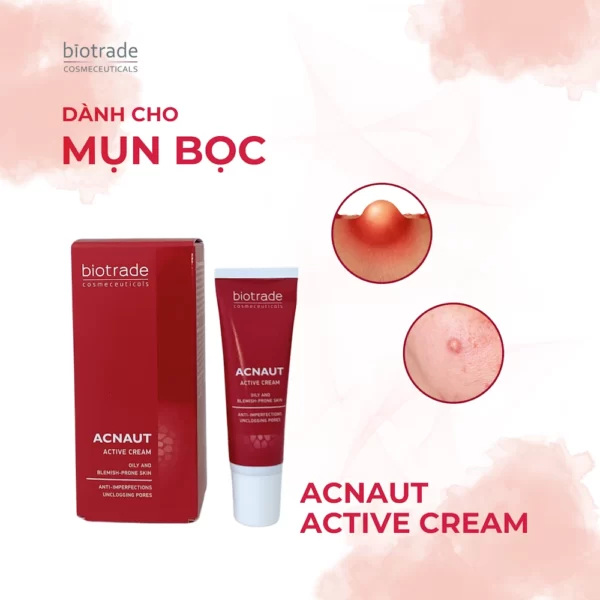 Kem Chấm Mụn Hoạt Tính Biotrade Acnaut Active Cream Dành Cho Mụn Bọc - Droppii Mall