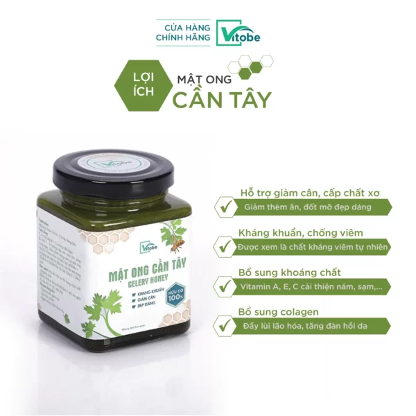 Lợi ích Mật Ong Cần Tây Celery Honey - Mật Ong Vitobe - Droppii Mall