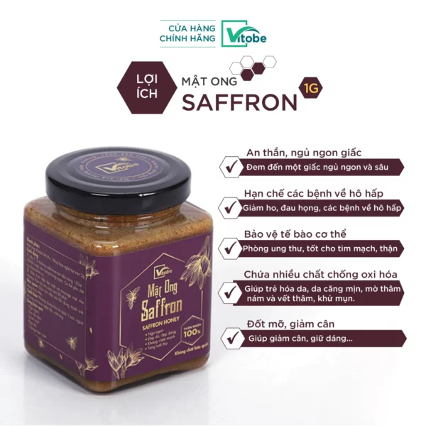 Lợi ích Mật Ong Saffron Tây Á - Mật Ong Vitobe - Droppii Mall