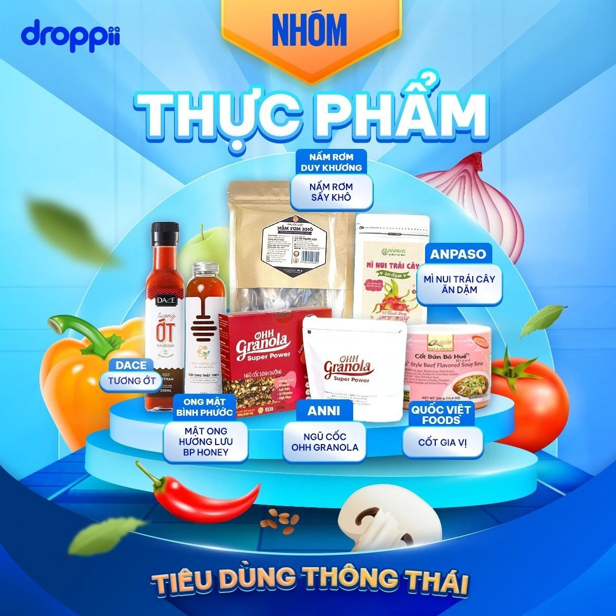 Sản Phẩm Thực Phẩm đóng Gói, Thực Phẩm Dinh Dưỡng Cao Cấp Chính Hãng - Droppii Mall