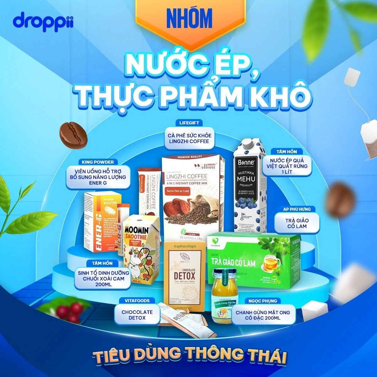 Sản Phẩm Thức Uống Droppii Cao Cấp Chính Hãng Tốt Cho Sức Khoẻ