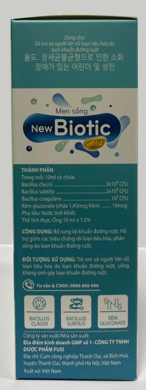 Thành Phần Và Công Dụng Men Sống New Biotic Gold - Droppii Mall