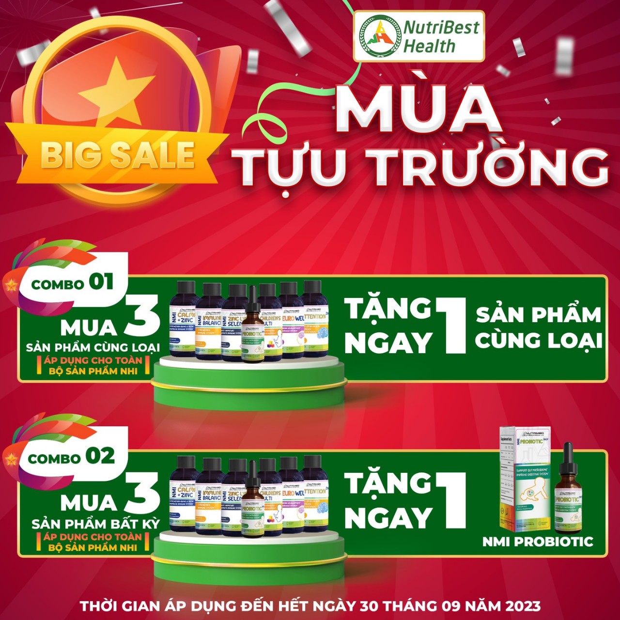 ưu đãi Mùa Tựu Trường Nutribest Health