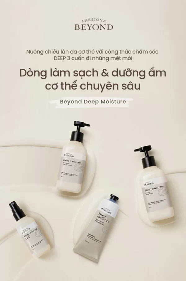 Beyond Deep Moisture - Dòng Làm Sạch Và Dưỡng ẩm Cơ Thể Chuyên Sâu - Droppii Mall