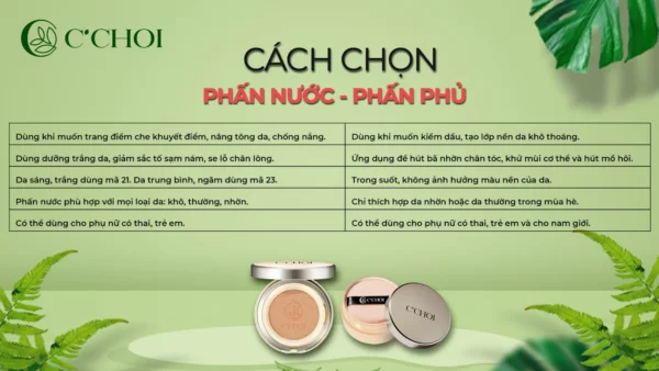 Cách Chọn Phấn Nước - Phấn Phủ - Droppii Mall