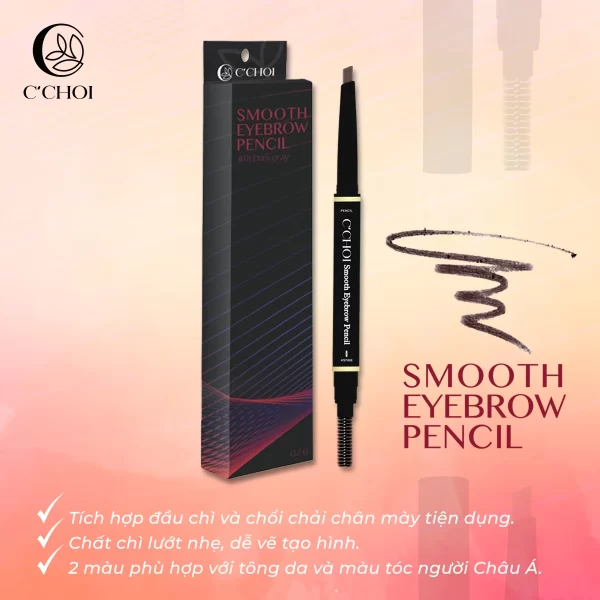 Chì Kẻ Mày C'choi - Smooth Eyebrow Pencil - Punar