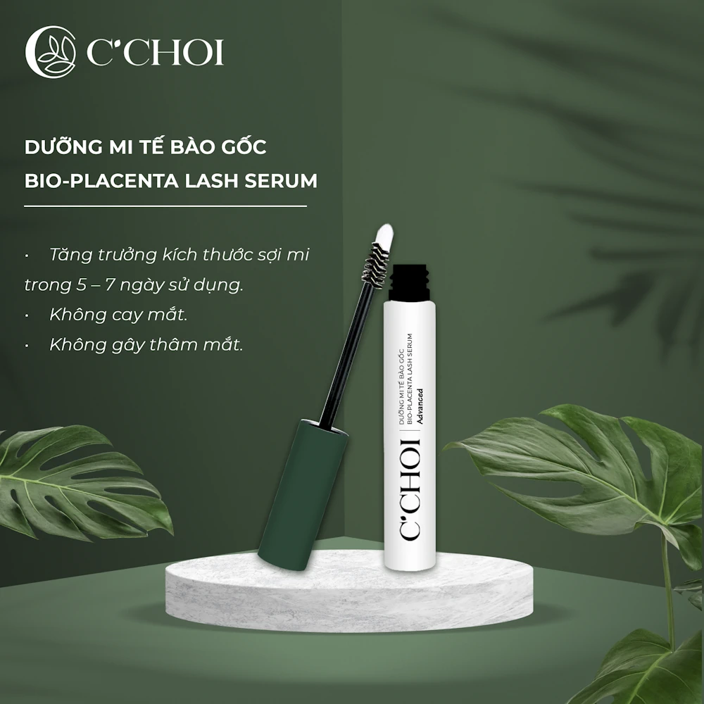 Dưỡng Mi Tế Bào Gốc C'choi - Bio-placenta Lash Serum - Kích Thích Mọc Mi Trong 5-7 Ngày - Droppii Mall