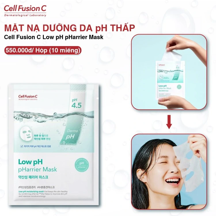 Mặt Nạ Dưỡng Da Ph Thấp Low Ph Pharrier Mask - Cell Fusion C - Droppii Mall